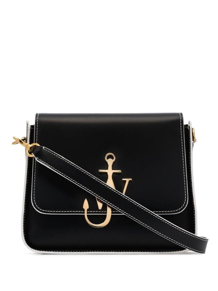Jw Anderson Anchor Logo Shoulder Bag - Black