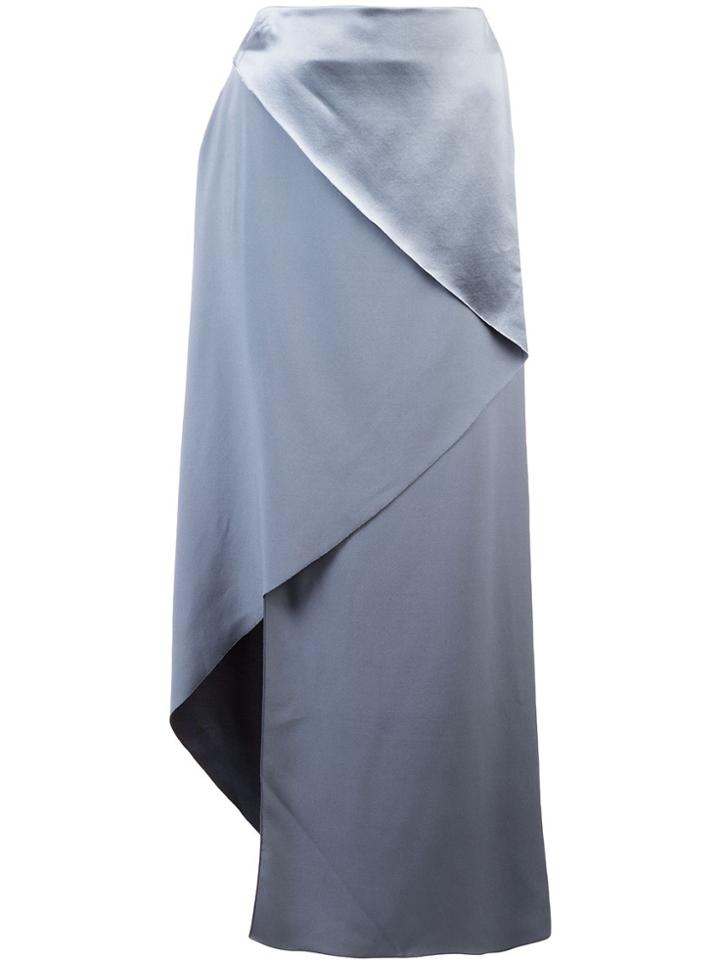 Dion Lee Bias Fold Asymmetric Skirt - Blue