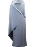 Dion Lee Bias Fold Asymmetric Skirt - Blue