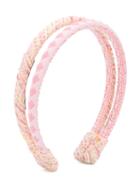 I Pinco Pallino - Vichy Hairband - Kids - Cotton/acrylic/polyamide/polyester - One Size, Girl's, Pink/purple