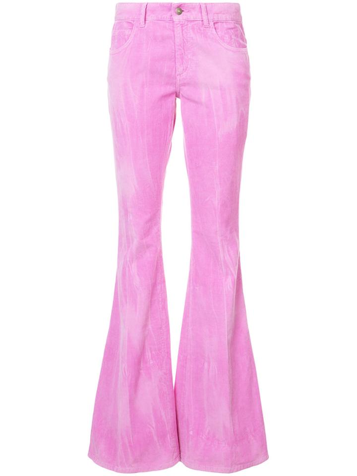 Gucci Marbled Corduroy Flare Pant - Pink & Purple