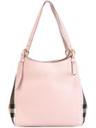 Burberry 'the Small Canter' Tote, Women's, Pink/purple, Calf Leather