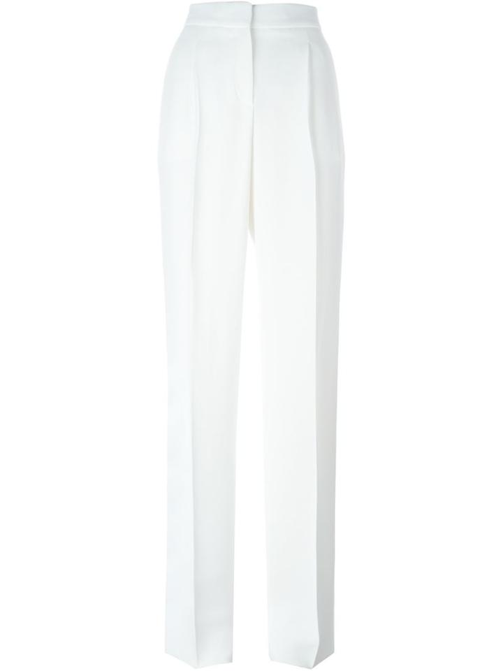 Emilio Pucci Tailored Trousers, Women's, Size: 42, White, Viscose/cotton