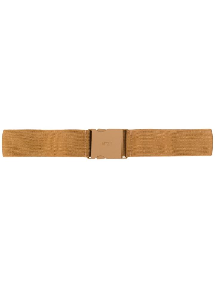 Nº21 Logo-engraved Buckle Belt - Brown