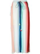 Chloé Kaleidoscopic Stripe Pleated Skirt