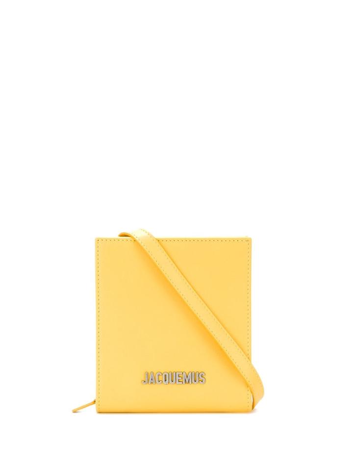 Jacquemus Square Necklace Coin Purse - Yellow