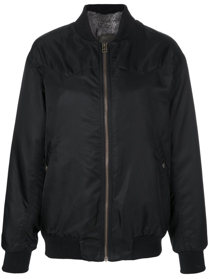 Mr & Mrs Italy Bomber Jacket - Black