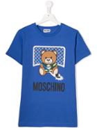 Moschino Kids Teen Hockey Teddy T-shirt - Blue