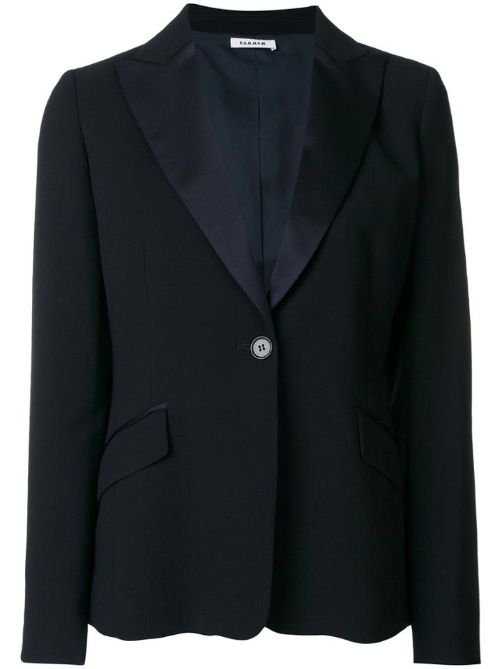 P.a.r.o.s.h. Satin Collar Blazer - Blue