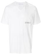 Neil Barrett Block Stripe V-neck Shirt - White