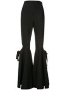 Ellery Flared Trousers, Women's, Size: 8, Black, Cotton/polyester/virgin Wool/spandex/elastane