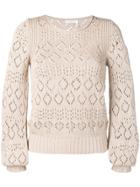 See By Chloé Embroidered Sweater - Neutrals