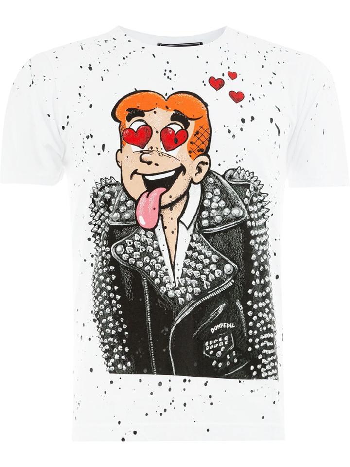 Dom Rebel Cartoon T-shirt - White