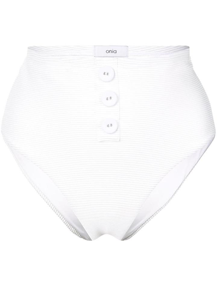 Onia Sam Bikini Bottoms - White