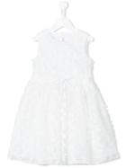 Il Gufo - Floral Appliquéd Dress - Kids - Cotton/polyamide/polyester - 5 Yrs, White