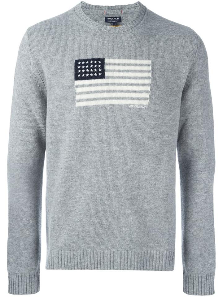 Woolrich 'womag' Pullover, Men's, Size: Medium, Grey, Wool