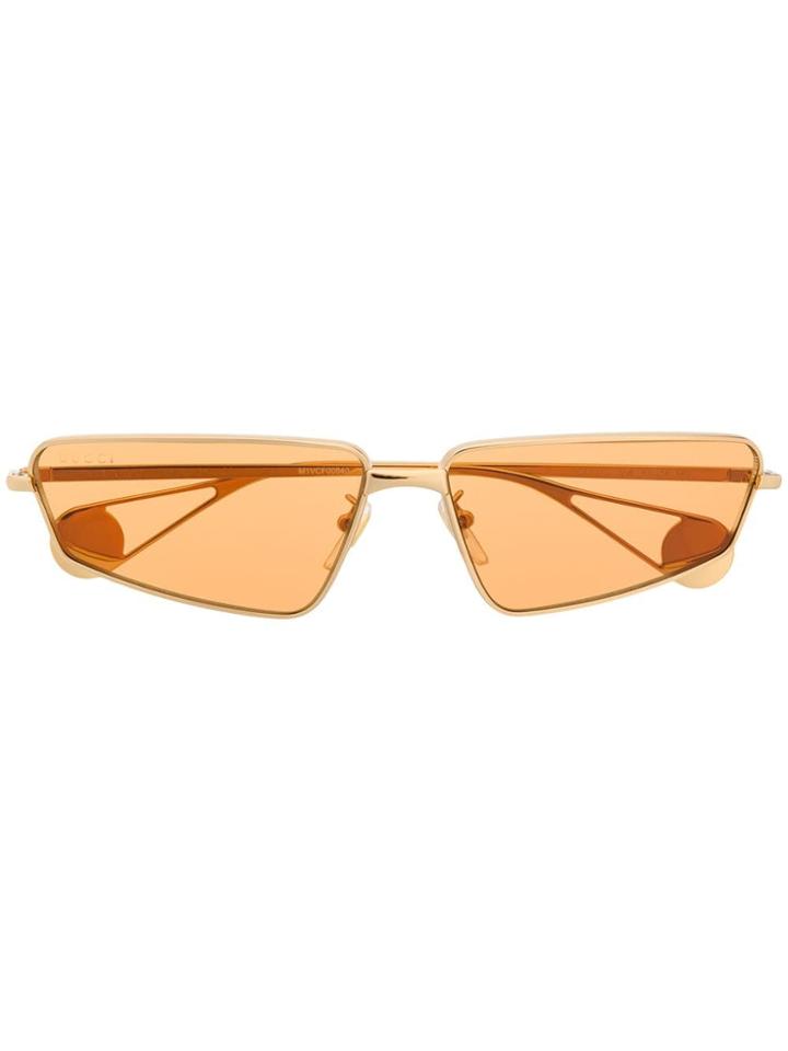 Gucci Eyewear Tinted Sunglasses - Gold