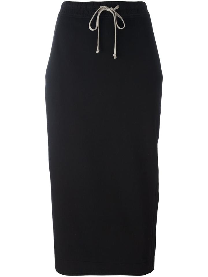 Rick Owens Drkshdw Fitted Mid Skirt