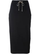 Rick Owens Drkshdw Fitted Mid Skirt
