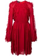 Giambattista Valli Short Ruffled Dress - Red