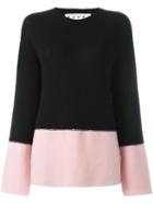 Marni Colour Block Jumper, Women's, Size: 38, Black, Cashmere