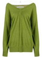 Alexander Wang V-neck Sweater - Green