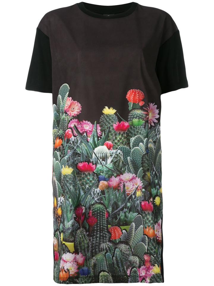Ps By Paul Smith Cactus Blossom Printed Dress, Women's, Size: Medium, Black, Elastodiene/polyester/micromodal