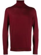 Brunello Cucinelli Rollneck Knit Sweater - Red