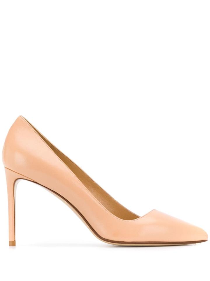 Francesco Russo Pointed Stiletto Pumps - Neutrals