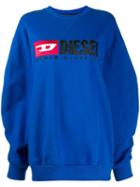 Diesel Oversized Logo Sweatshirt - Blue