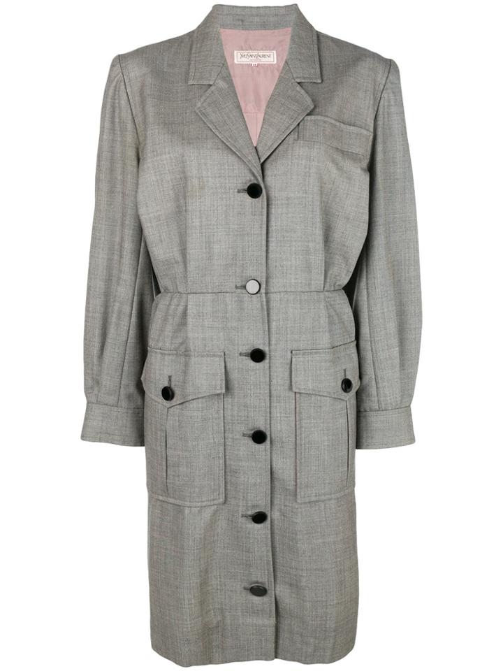Yves Saint Laurent Vintage Blazer Dress - Grey