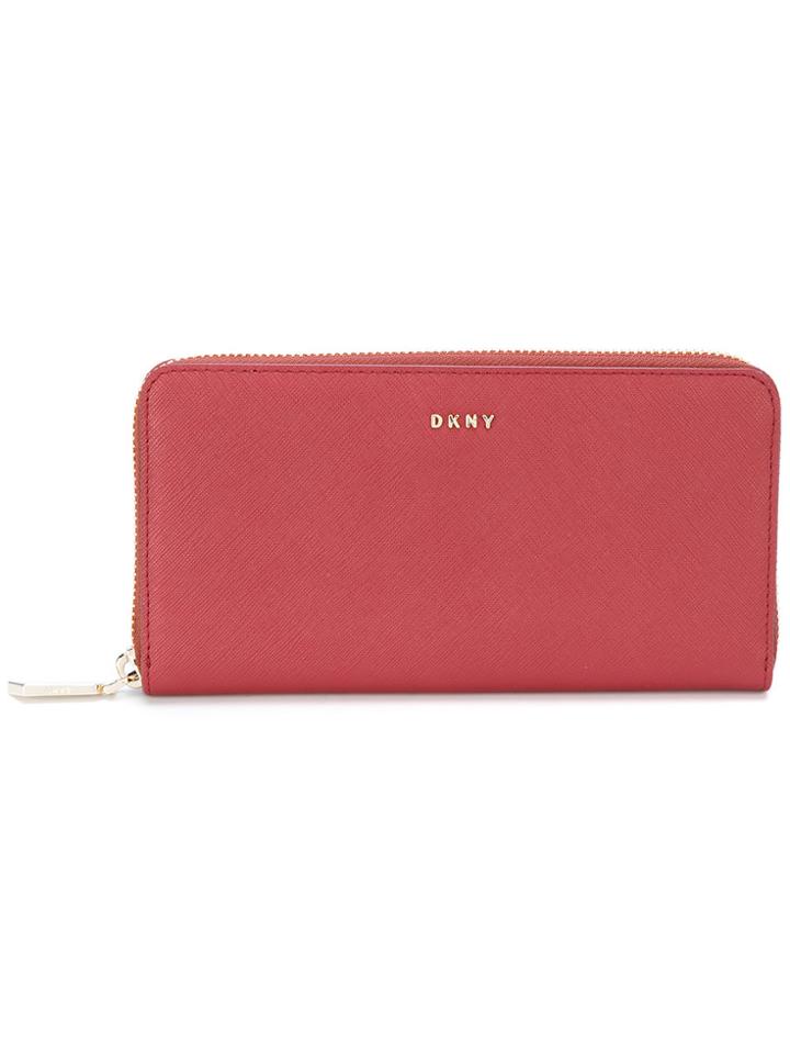 Dkny Zip-around Wallet - Red