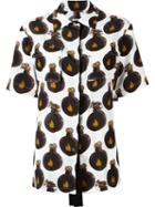 Lanvin Perfume Bottle Shirt, Women's, Size: 36, Nude/neutrals, Silk/viscose