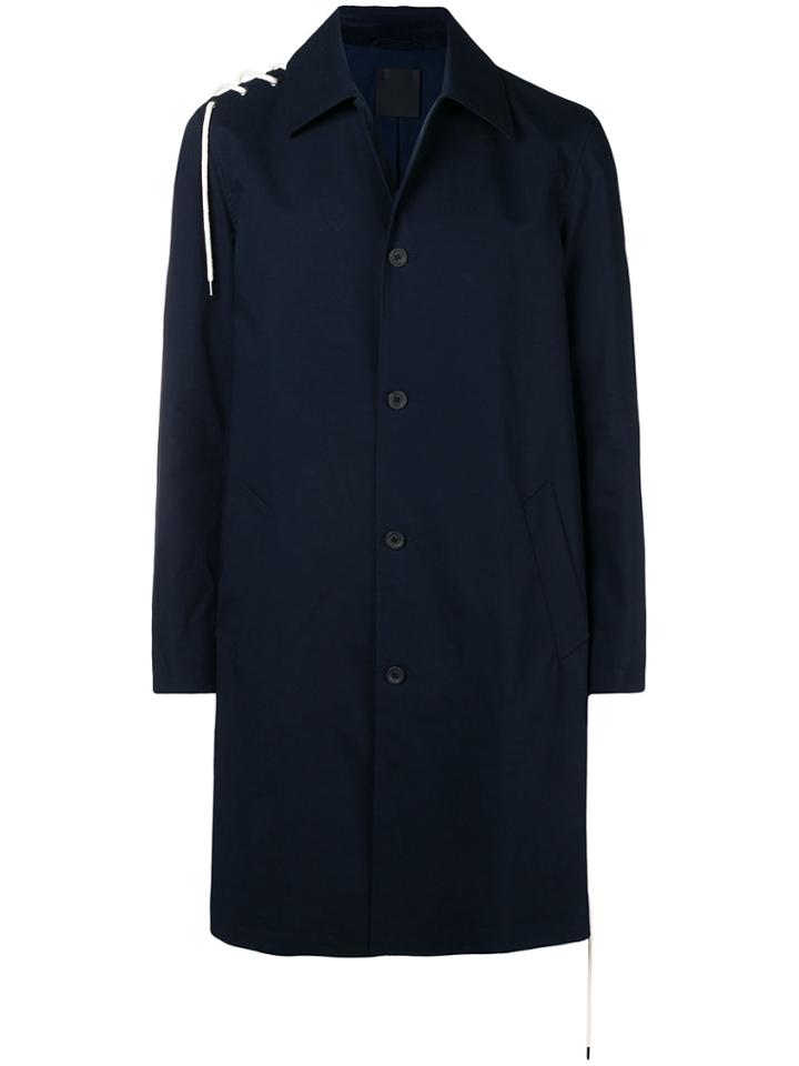 Craig Green Classic Single-breasted Coat - Blue