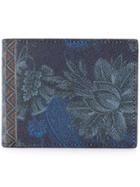Etro Printed Wallet - Blue