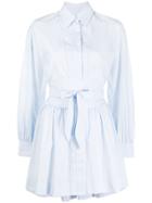 Alexa Chung Full Shape Striped Shirt Dress - Blue