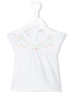Knot - Poplin Embroidered Chambre Top - Kids - Cotton - 1 Mth, White