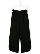 Monnalisa Teen Stripe Detail Trousers - Black
