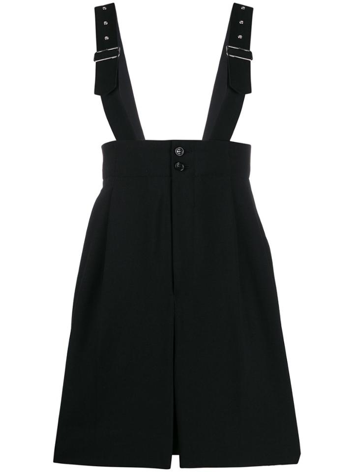 Comme Des Garçons Buckle Strap Playsuit - Black
