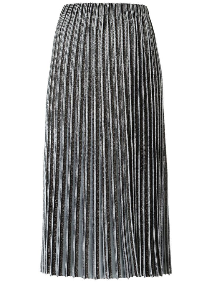Gig - Midi Knitted Skirt - Women - Polyester/viscose - M, Grey, Polyester/viscose