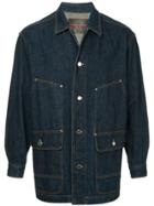 Comme Des Garçons Vintage Button Up Denim Work Jacket - Blue
