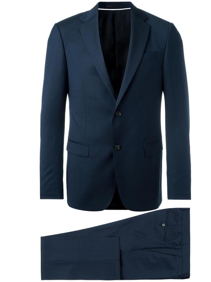 Z Zegna Two-piece Formal Suit, Men's, Size: 54, Blue, Wool/cupro