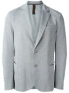 Eleventy Two Button Blazer, Men's, Size: 52, Grey, Cotton/nylon/spandex/elastane