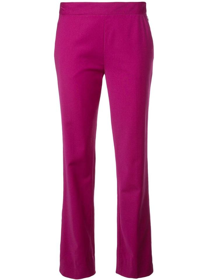 Derek Lam Tropical Wool Long Drake Trousers - Pink