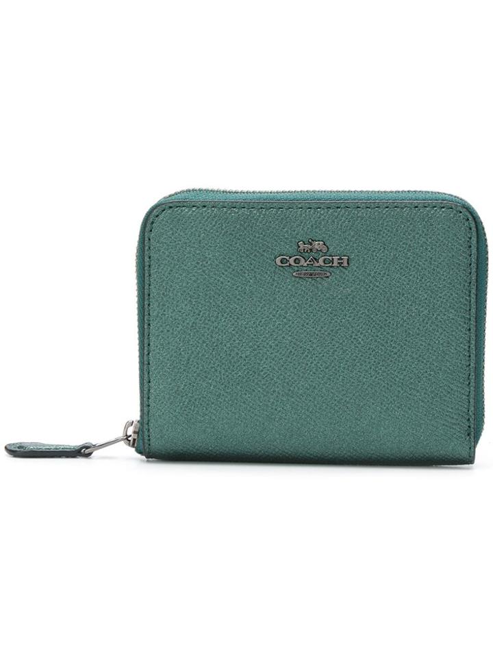 Coach All Over Zip Wallet - Green