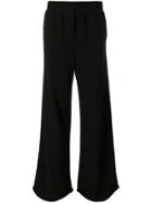 T By Alexander Wang Pull On Wide Leg Trousers - Black