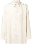 Lemaire Oversized Straight-collar Shirt - Neutrals