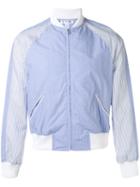 Comme Des Garçons Shirt - Branded Bomber Jacket - Men - Cotton - S, Blue, Cotton