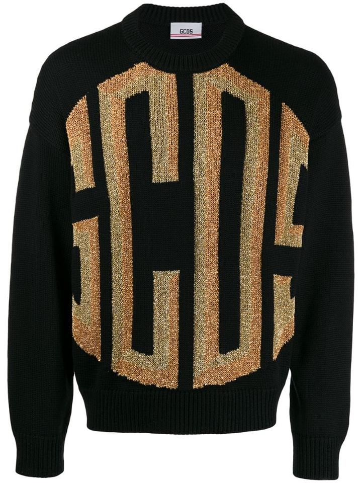 Gcds Logo Print Jumper - Black