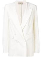 Maison Flaneur White Oversized Blazer